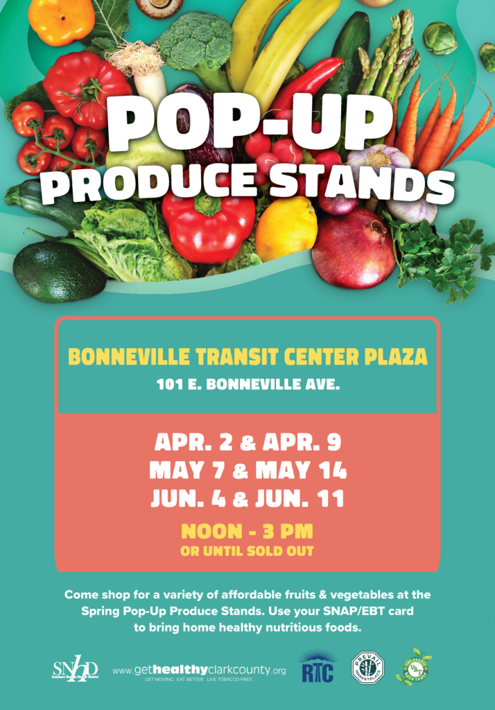 PopUp Produce Stand Get Healthy Clark County