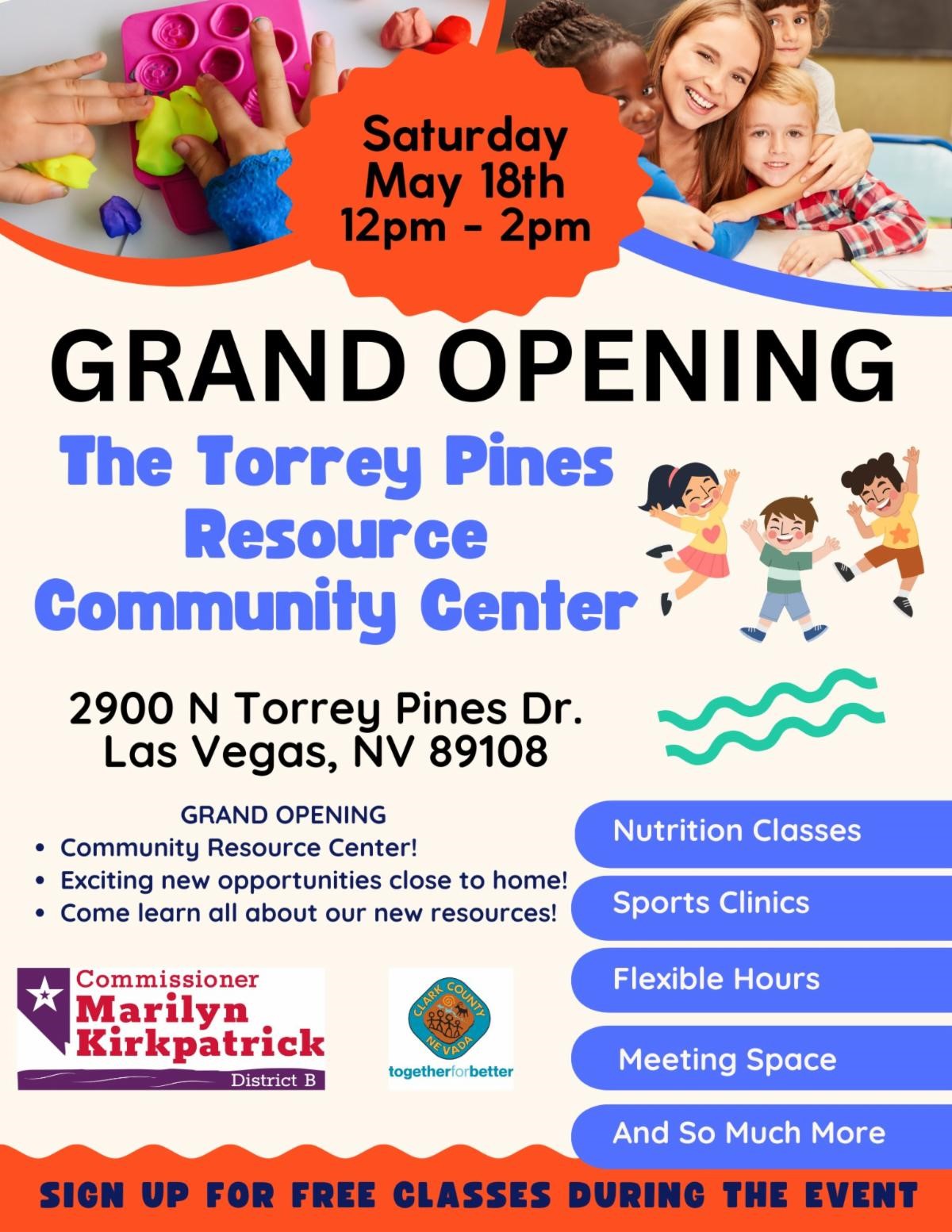 Grand Opening of Torrey Pines Resource Community Center - Get Healthy ...